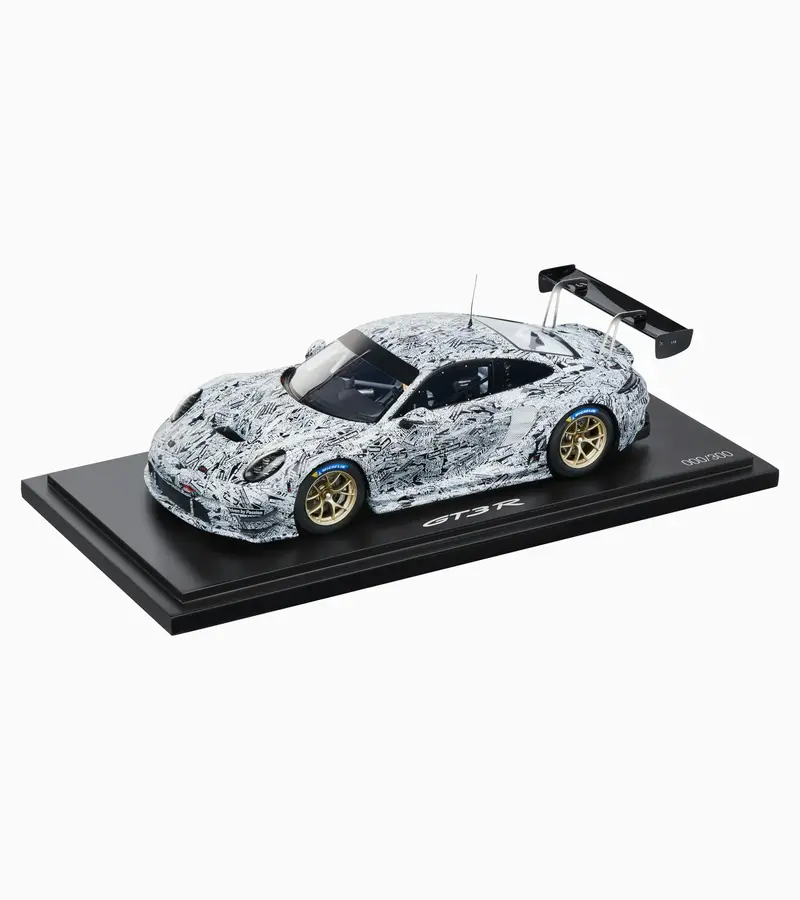 1:18 Porsche 911 Gt3 R (992) -- 2022 White Camouflage Test Car Erlkönig -- Spark 1
