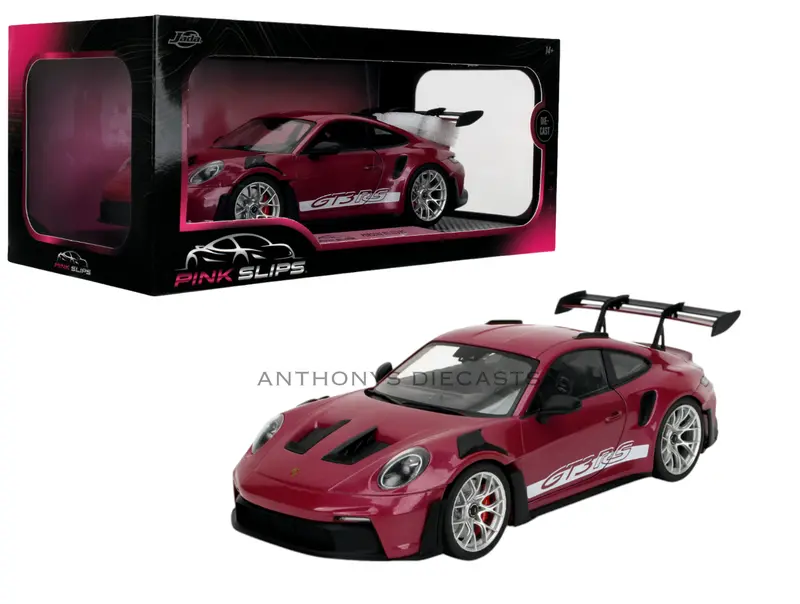 1:18 Porsche 911 Gt3 Rs -- Burgundy -- Jada: Pink Slips 1