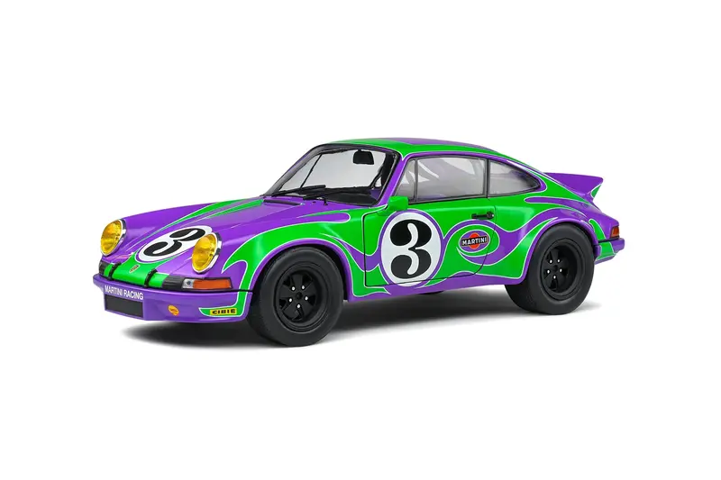 1:18 Porsche 911 Rsr Coupe 1973 -- #3 Purple Hippy Tribute -- Solido 1