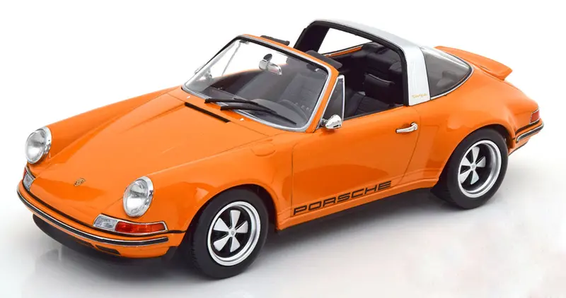 1:18 Porsche 911 Targa By Singer -- Orange -- Kk-Scale 1