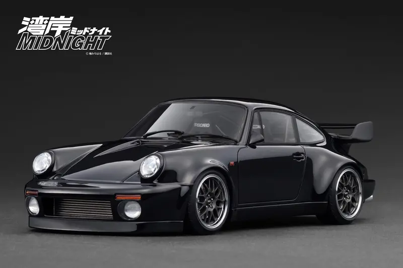 1:18 Porsche 964 Blackbird - Black -- Wangan Midnight -- Ignition Model Ig3594 1