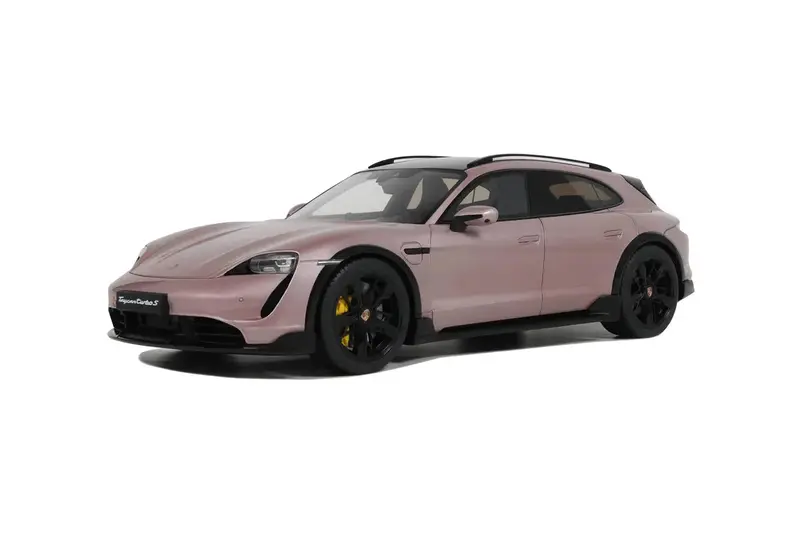 1:18 Porsche Taycan Turbo S Cross Turismo 2022 -- Pink Metallic -- Gt Spirit 1
