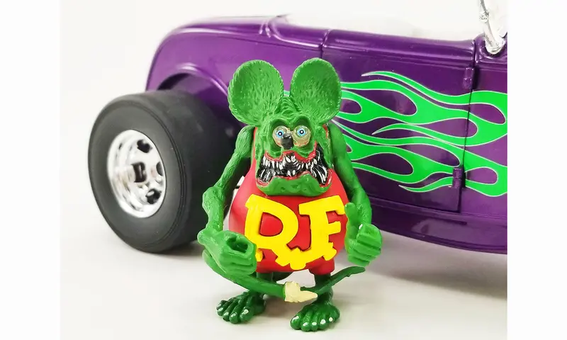 1:18 Rat Fink Figurine -- Red Shirt -- Acme 1