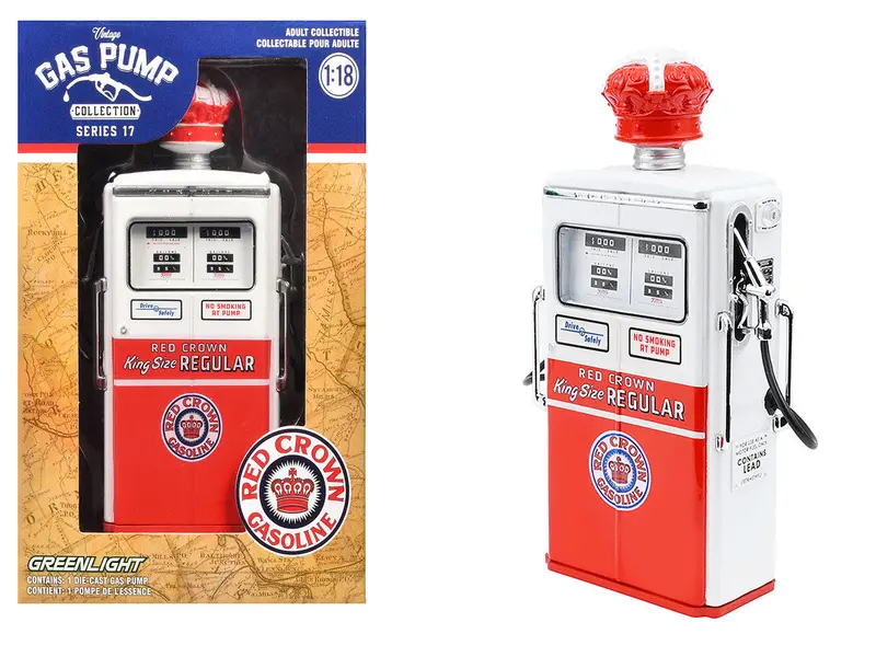 1:18 "Red Crown Gasoline" 1954 Tokheim 350 - Vintage Gas/Petrol Pump - Series 17 1