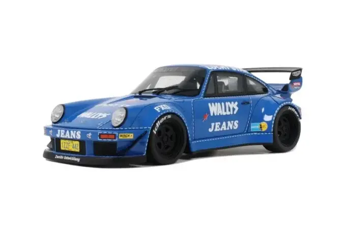 1:18 Rwb 911 (964) -- "Wally's Jeans" Arrow Osho Blue -- Gt Spirit Porsche 1