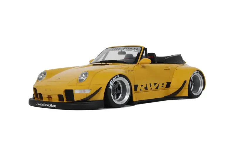 1:18 Rwb 911 (993) Spider -- "Nohra" Yellow -- Gt Spirit Porsche 1