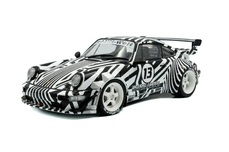 1:18 Rwb 964 -- #13 "The Zebra" Black/White -- Solido Porsche 911 1