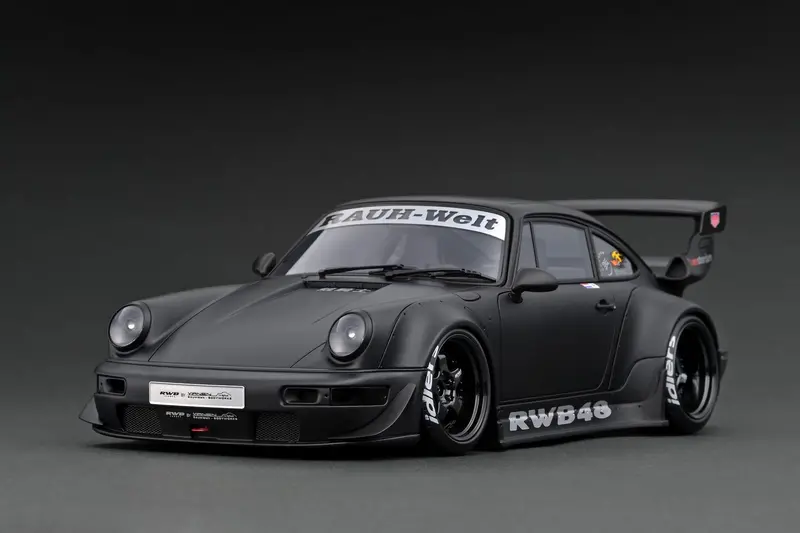 1:18 Rwb 964 -- Matte Black Rwb48 -- Ignition Model Ig2463 1