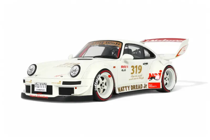 1:18 Rwb 964 -- Natty Dread Jr White -- Gt Spirit Porsche 911 1