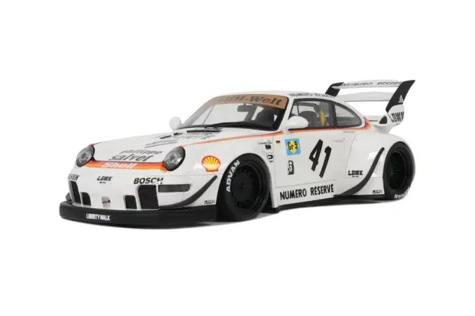 1:18 Rwb 993 -- #41 White (Le Mans Retro Livery) -- Gt Spirit Porsche 1