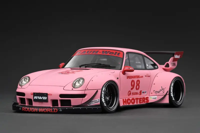 1:18 Rwb 997 Gt3 (Porsche 911) -- "Hooters" Pink -- Ignition Model Ig3624 1