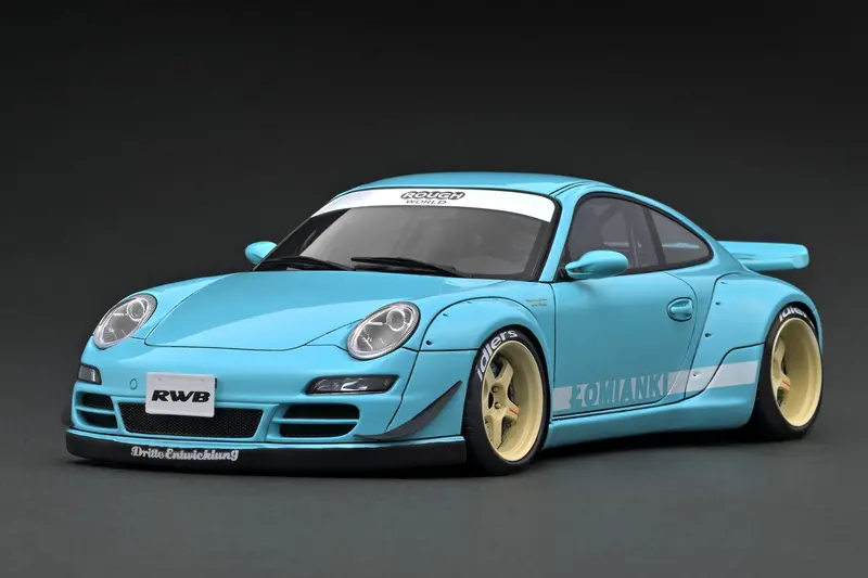 1:18 Rwb 997 -- Turquoise Blue -- Ignition Model Porsche 911 Ig3257 1