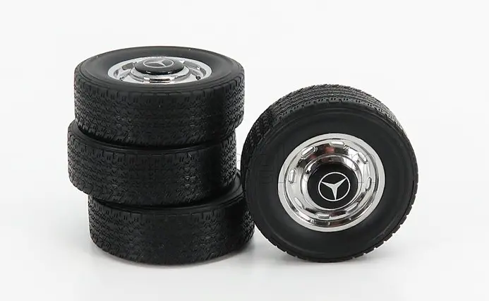 1:18 Set Of 4 X Mercedes-Benz 600 Wheel & Tyre Set -- Kk-Scale 1