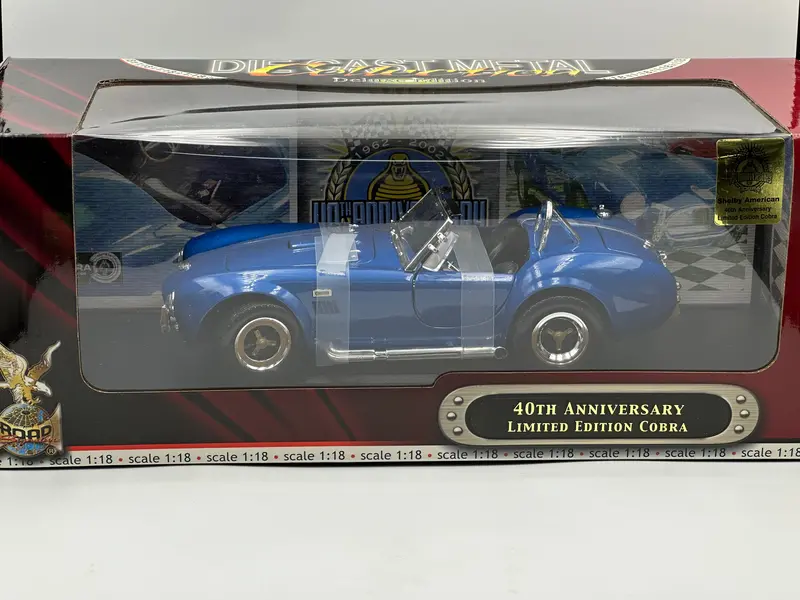 1:18 Shelby Cobra 40Th Anniversary -- Blue -- Road Signature 1