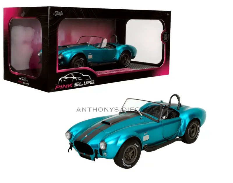 1:18 Shelby Cobra 427 -- Blue Metallic -- Jada: Pink Slips 1
