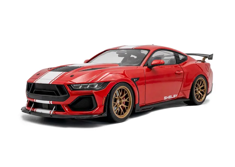 1:18 Shelby Mustang Super Snake 2025 -- Race Red W/White Stripes -- Solido Ford 1