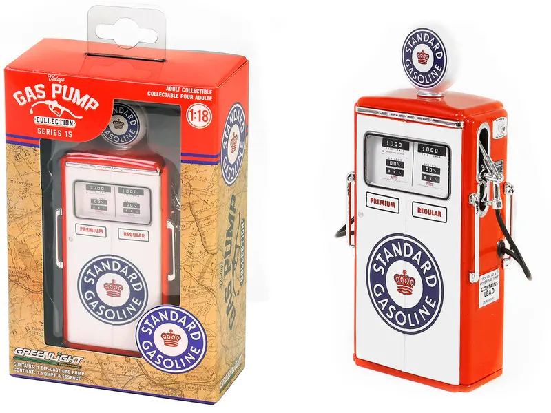 1:18 "Standard Gasoline" 1954 Tokheim 350 -- Vintage Gas/Petrol Pump -- Series 15 1