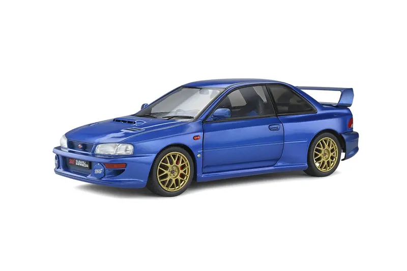 1:18 Subaru Impreza 22B 1998 -- Sonic Blue -- Solido 1