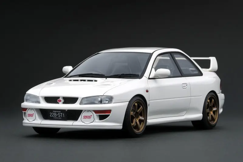 1:18 Subaru Impreza 22B Sti (Gc8) -- White -- Ignition Model Ig3669 1