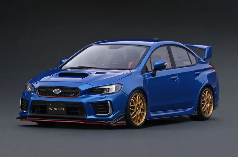 1:18 Subaru Impreza (Cba-Vab) Sti -- Blue Metallic -- Ignition Model Ig3609 1