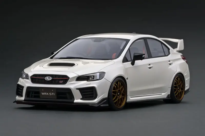 1:18 Subaru Impreza (Cba-Vab) Sti -- Pearl White -- Ignition Model Ig3611 1
