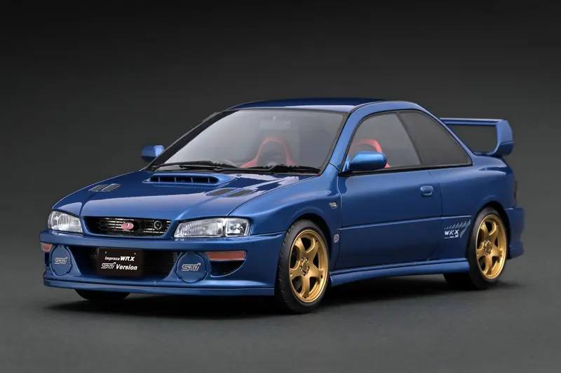 1:18 Subaru Impreza Wrx Type R Sti (Gc8) - Blue Metallic - Ignition Model Ig3540 1