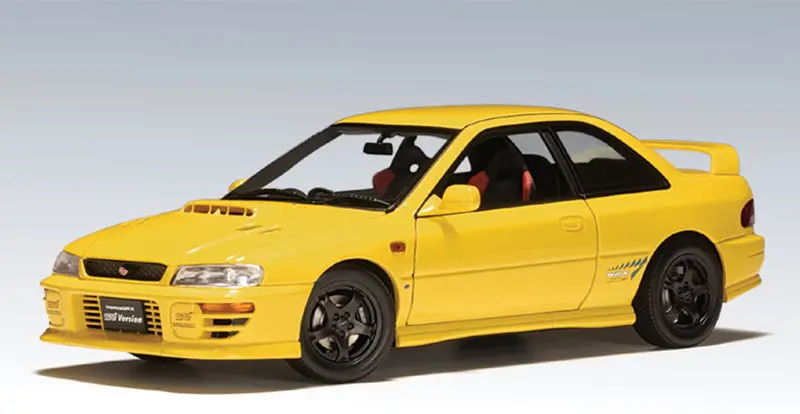 1:18 Subaru Impreza Wrx Type R -- Yellow -- Autoart 78611 1