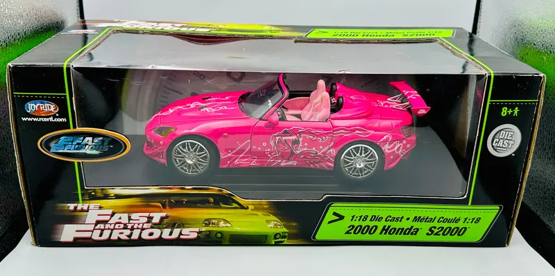 1:18 Suki's 2001 Honda S2000 Pink -- Fast & Furious -- Joy Ride 1