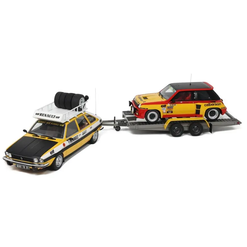 1:18 Team Renault Sport -- 30 Assistance W/5 Turbo On Car Trailer -- Ottomobile 1