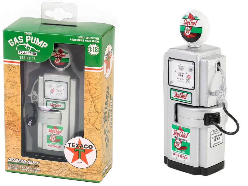 1:18 "Texaco Sky Chief" 1948 Wayne 100-A -- Vintage Gas/Petrol Pump -- Series 15 1