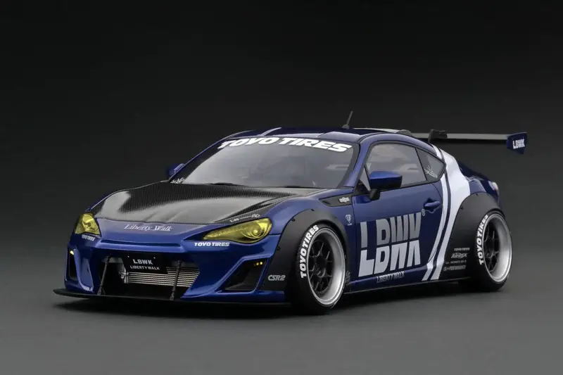 1:18 Toyota 86 Lb Nation Works Full Ver.1 --  Blue Metallic -- Ignition Ig2668 1