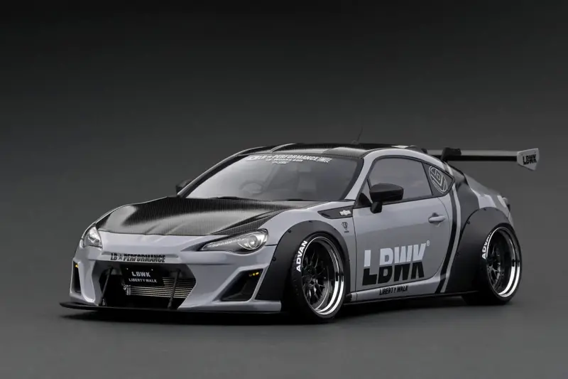 1:18 Toyota 86 Lb Nation Works Full Ver.1 -- Gray -- Ignition Model Ig2672 1
