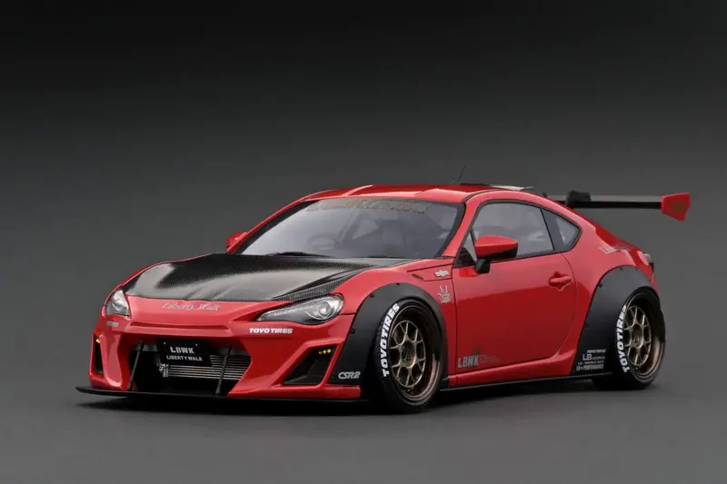 1:18 Toyota 86 Lb Nation Works Full Ver.1 -- Red Metallic -- Ignition Model Ig26 1