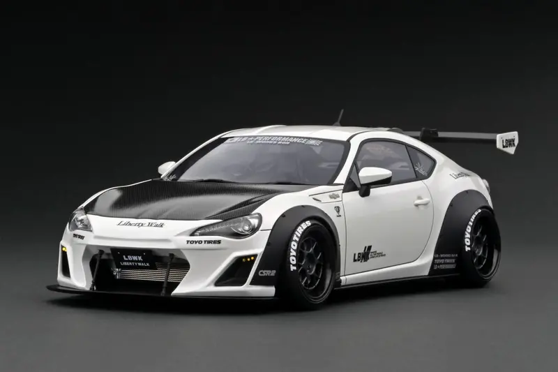1:18 Toyota 86 Lb Nation Works Full Ver.1 -- White -- Ignition Model Ig2667 1