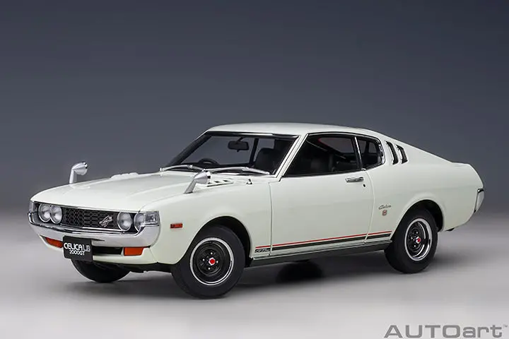 1:18 Toyota Celica 1973 Liftback 2000Gt (Ra25) -- White -- Autoart 1