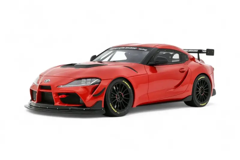 1:18 Toyota Gr Supra Gt4 “100 Edition” -- Plasma Orange -- Ottomobile Ot1123 1