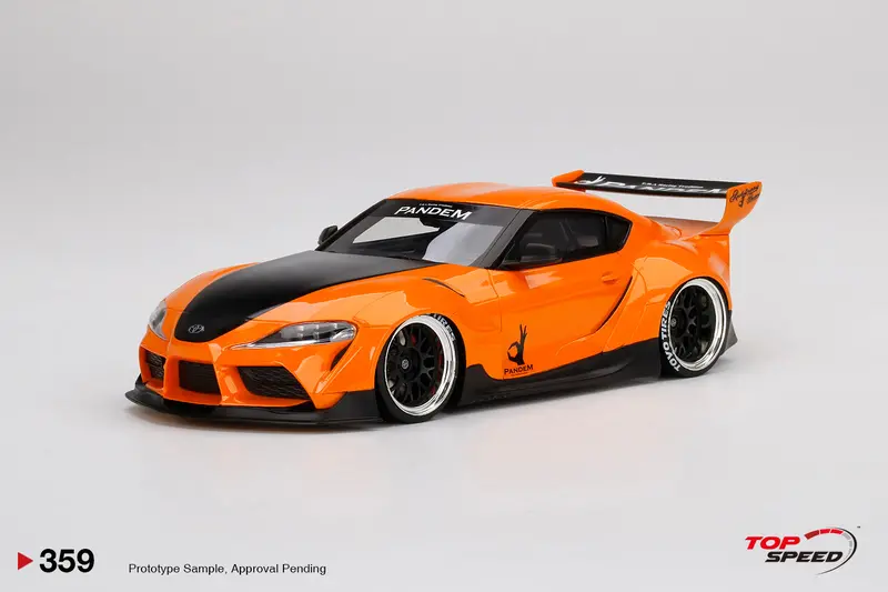 1:18 Toyota Gr Supra Pandem V1.0 -- Orange -- Topspeed Model 1