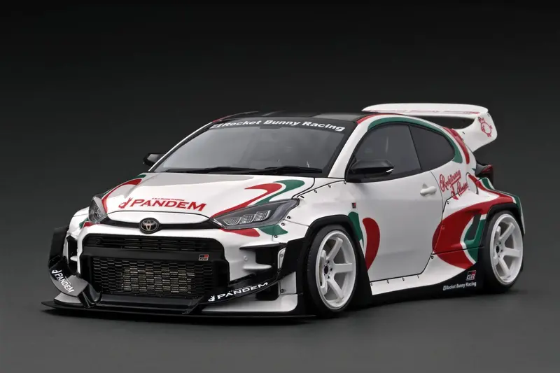 1:18 Toyota Gr Yaris Pandem -- Castrol Rally Tribute Livery -- Ignition Ig2908 1