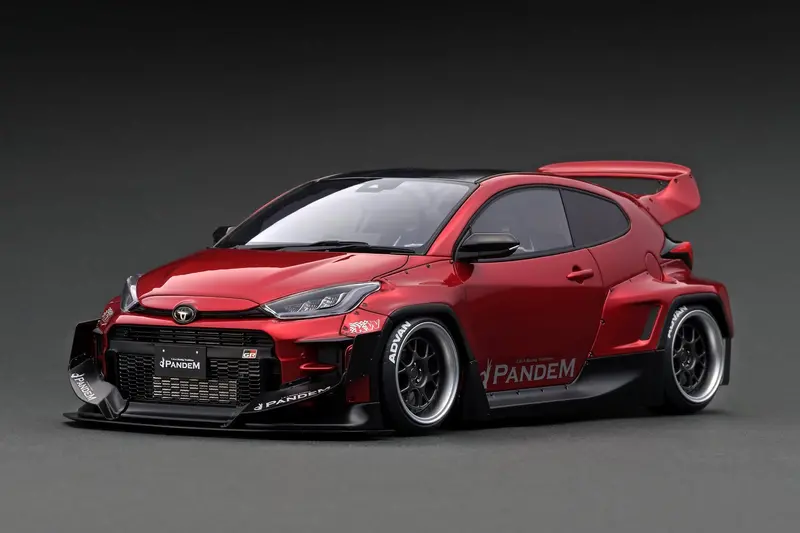 1:18 Toyota Gr Yaris Pandem -- Red Metallic -- Ignition Model Ig2902 1