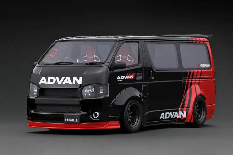 1:18 Toyota Hiace Tsd Works -- Advan -- Ignition Model Ig2805 1