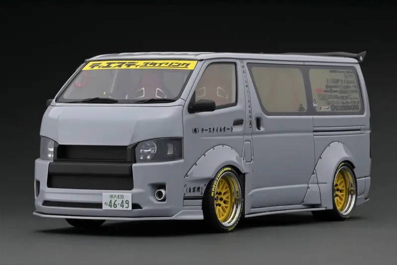 1:18 Toyota Hiace Tsd Works -- Gray -- Ignition Model Ig3120 1