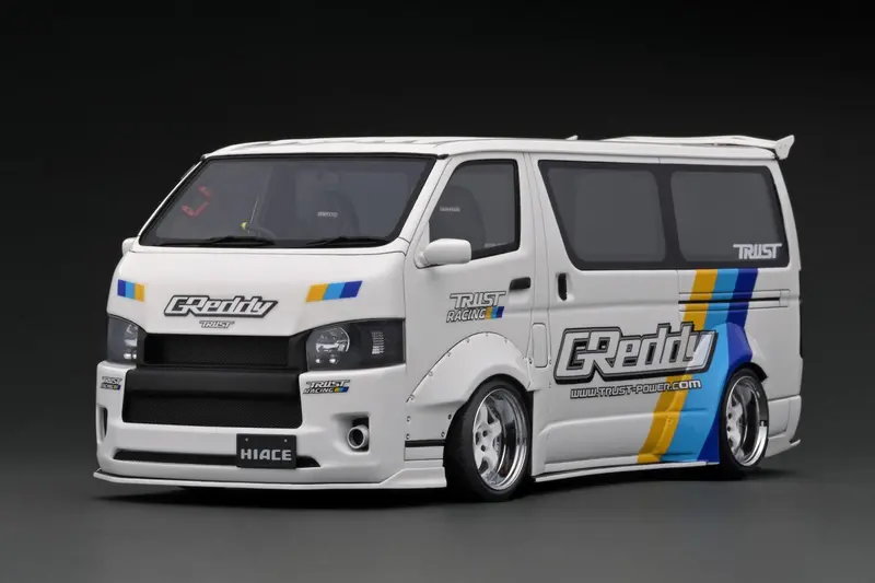 1:18 Toyota Hiace Tsd Works -- Greddy White -- Ignition Model Ig2810 1