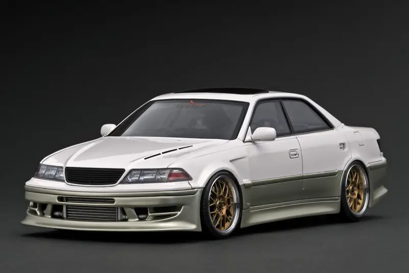 1:18 Toyota Jzx100 Mark-Ii Vertex -- White/Gold -- Ignition Model Ig3580 1