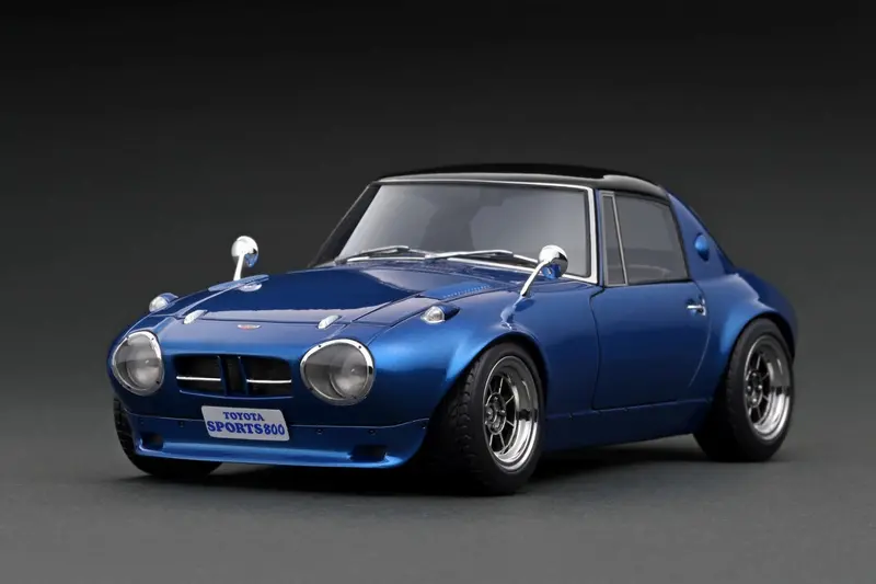 1:18 Toyota Sports 800 Nob Hachi -- Blue Metallic -- Ignition Model Ig3093 1