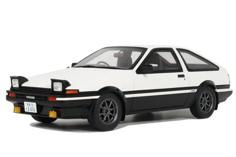 1:18 Toyota Sprinter Trueno Ae86 -- White/Black -- Ottomobile 1