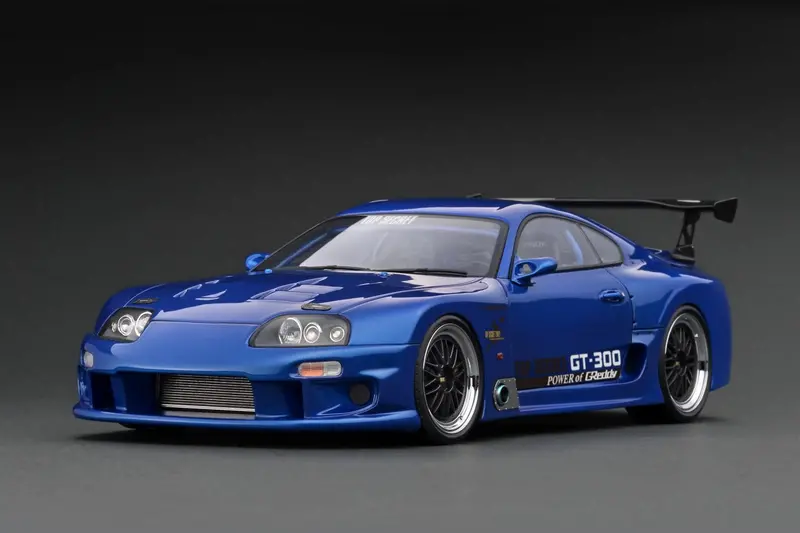 1:18 Toyota Supra (A80) -- Top Secret Gt300 Blue -- Ignition Model Ig2488 1