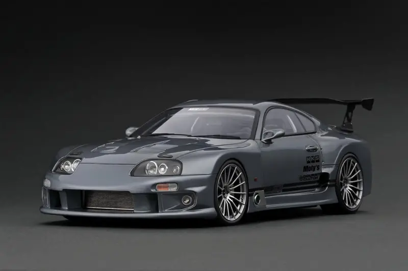 1:18 Toyota Supra (A80) -- Top Secret Gt300 Gun Metallic -- Ignition Ig2489 1