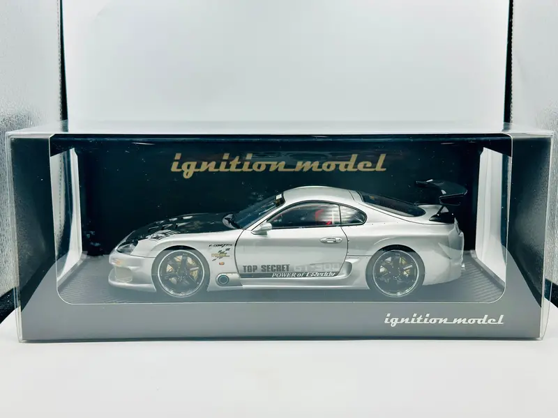 1:18 Toyota Supra (A80) -- Top Secret Gt300 Silver -- Ignition Model Ig2490 Sh 1