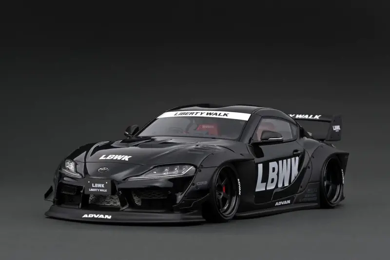 1:18 Toyota Supra (A90) Lb-Works -- Black -- Ignition Model Ig2649 1