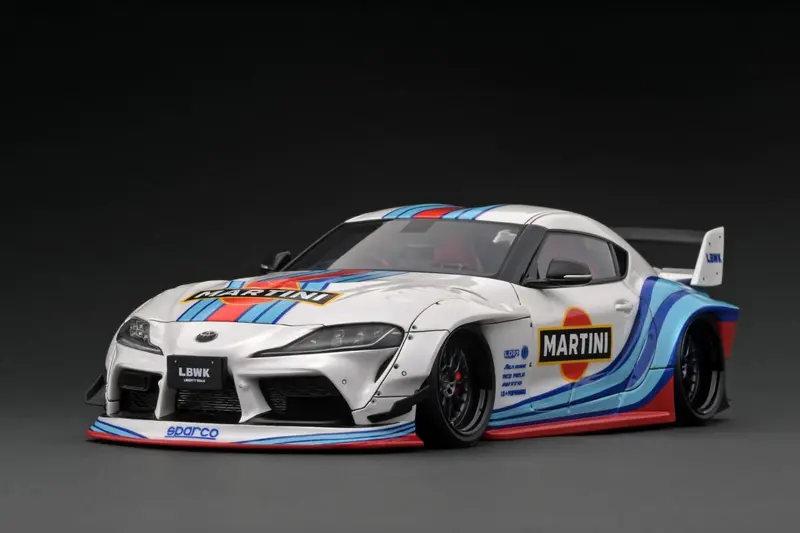 1:18 Toyota Supra (A90) Lb-Works -- Martini -- Ignition Model Ig2654 1